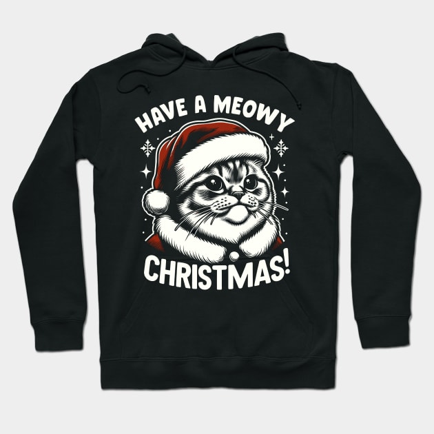 Cat Meme Ugly Christmas Women Men Kids Funny Cat Christmas Hoodie by KsuAnn